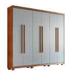 Guarda Roupa Solteiro  Heros 6 Portas Com Pés Moderna