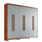 Guarda Roupa Solteiro  Heros 6 Portas Com Pés Moderna