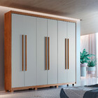 Guarda Roupa Solteiro  Heros 6 Portas Com Pés Moderna