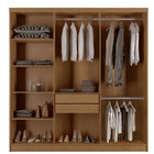 Guarda Roupa Solteiro  Heros 6 Portas Com Pés Moderna