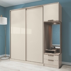 Guarda Roupa Solteiro Adam Off Castanho 2 Portas De Correr