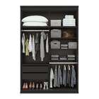 Guarda-roupa Solteiro Alonzo 4 Pt 2 Gv Preto