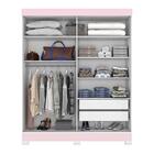 Guarda Roupa Solteiro Amsterdã 2 Portas De Correr Com Espelho