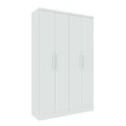 Guarda Roupa Solteiro Amsterdam 4 Portas 2 Gavetas Tcil Movei