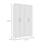 Guarda-roupa Solteiro Amsterdam Ii 4 Pt 2 Gv Neve
