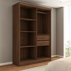 Guarda-roupa Solteiro Arcadia 4 Portas 2 Gavetas Off White/no