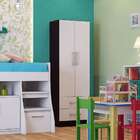 Guarda-roupa Solteiro Arte 2pt Tabaco E Branco Evidência