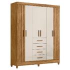 Guarda Roupa Solteiro Aruba 6 Portas E 4 Gavetas - Moval
