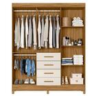 Guarda Roupa Solteiro Aruba 6 Portas E 4 Gavetas - Moval