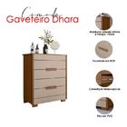 Guarda Roupa Solteiro Aruba E Cômoda Dhara Carvalho Fendi – M