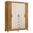 Guarda Roupa Solteiro Aruba E Cômoda Texas Freijó Off White –