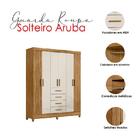 Guarda Roupa Solteiro Aruba E Cômoda Texas Freijó Off White –