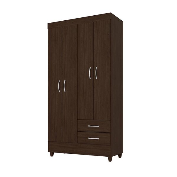 Guarda-roupa Solteiro Astro 4 Portas 2 Gavetas Demóbile