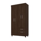 Guarda-roupa Solteiro Astro 4 Portas 2 Gavetas Demóbile