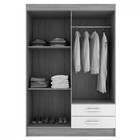 Guarda-roupa Solteiro Atalaia 4 Portas 2 Gavetas Com Espelho