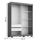 Guarda-roupa Solteiro Ayla 2 Pt 2 Gv Branco