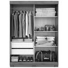 Guarda-roupa Solteiro Ayla Flex 2 Pt 2 Gv Café E Off White