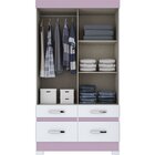 Guarda-roupa Solteiro B25 2 Portas Deslizantes E 4 Gavetas Br