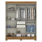 Guarda Roupa Solteiro B350 3 Portas Deslizantes - Móveis Briz