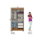 Guarda Roupa Solteiro B351 2 Portas Deslizantes - Móveis Briz