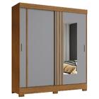 Guarda Roupa Solteiro B353 Ripado 2 Portas Deslizantes Com Es