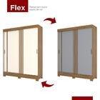 Guarda Roupa Solteiro B353 Ripado 2 Portas Deslizantes - Móve