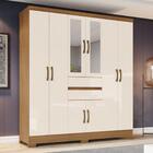 Guarda Roupa Solteiro B360 8 Portas E 2 Gavetas Com Espelho -