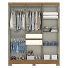 Guarda Roupa Solteiro B360 8 Portas E 2 Gavetas Com Espelho -