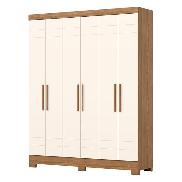 Guarda Roupa Solteiro B369 6 Portas - Móveis Briz