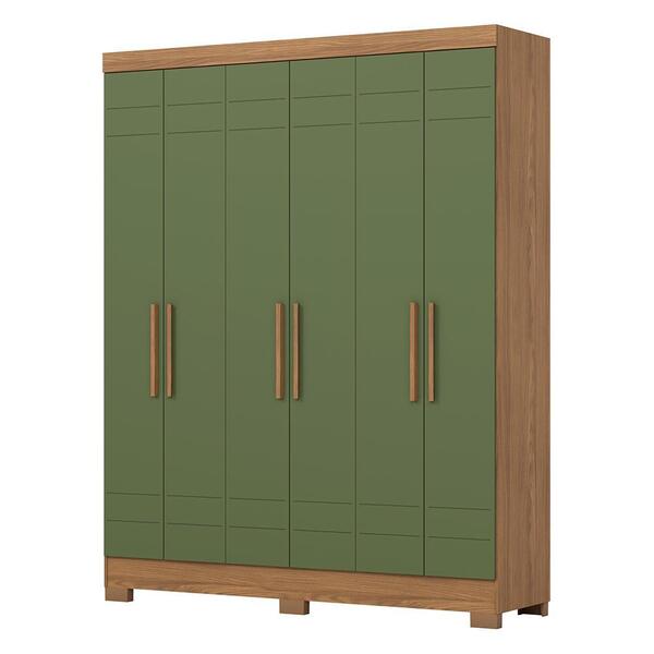 Guarda Roupa Solteiro B369 6 Portas - Móveis Briz
