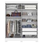 Guarda Roupa Solteiro B66 Com 2 Portas De Correr E Espelho -