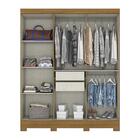 Guarda Roupa Solteiro B73 6 Portas E 2 Gavetas Com Espelho -