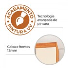 Guarda-roupa Solteiro Basile 8 Portas 2 Gavetas Cinamomo/off