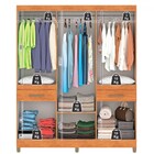 Guarda-roupa Solteiro Basile 8 Portas 2 Gavetas Cinamomo - Pn