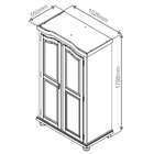 Guarda-roupa Solteiro Bastian 2 Pt Amêndoa