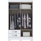 Guarda-roupa Solteiro Be12 4 Portas E 2 Gavetas Briz