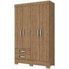 Guarda-roupa Solteiro Be12 4 Portas E 2 Gavetas Briz