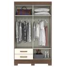 Guarda Roupa Solteiro Be12 Com 4 Portas 2 Gavetas E Espelho -