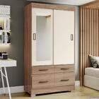 Guarda Roupa Solteiro Be25 Flex 2 Portas Deslizantes Com Espe