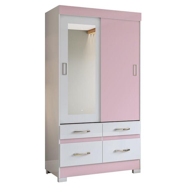 Guarda Roupa Solteiro Be25 Flex 2 Portas Deslizantes Com Espe