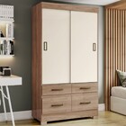 Guarda Roupa Solteiro Be25 Flex 2 Portas Deslizantes - Móveis