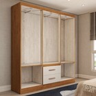 Guarda-roupa Solteiro Belmont 6 Portas 2 Gavetas Off White/no