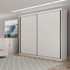 Guarda Roupa Solteiro Bravo 2 Portas De Correr 4 Gavetas Novo