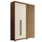 Guarda Roupa Solteiro Buriti Ripado 4 Portas Com Pés - Santos