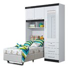 Guarda-roupa Solteiro C/ Baú Duster - Albatroz - Flex / Color