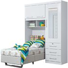 Guarda-roupa Solteiro C/ Baú Duster - Albatroz - Flex / Color