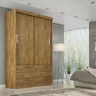 Guarda Roupa Solteiro Cairo 2 Portas Correr 6 Gav.