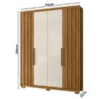 Guarda Roupa Solteiro Califórnia E Cômoda Ms913 Freijó Off Wh