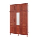 Guarda-roupa Solteiro Campo Grande 6 Portas Com Espelho Mel -