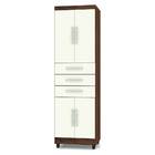 Guarda Roupa Solteiro Candara 60cm 4 Portas Imbuia Champagne